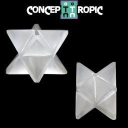 Merkaba din Selenit Natural - 50-54 x 50-54 mm -1 Buc