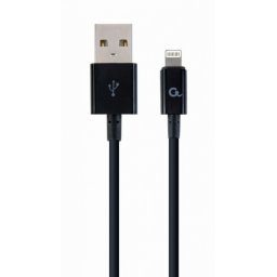 Cablu USB la iPhone Lightning 2m Negru, Gembird CC-USB2P-AMLM-2M
