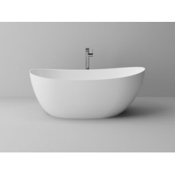 Cada freestanding Cast Marble Colmar 158x77cm alba