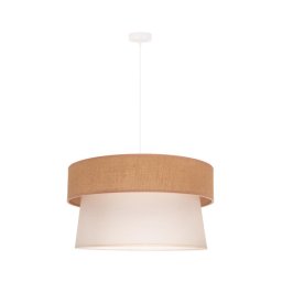 Lustră pe cablu Duolla ETNIC 1xE27/40W/230V d. 45 cm crem/bej