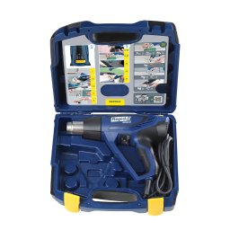 Pistol cu aer cald Rapid R2200-E Kit cu servieta Smart, incalzitor ceramic, 2200 W, 500 l min, 60 C-650 C, reglare electronica temperatura