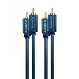 Cablu audio 2 x RCA la 2 x RCA T-T 10m, Clicktronic CLICK70383