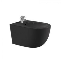 Bideu suspendat Fluminia Minerva, negru