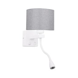 Corp de iluminat LED flexibil POLO 1xE27/40W+LED/2W 230V alb