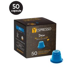 50 Capsule Yespresso Deca - Compatibile Nespresso