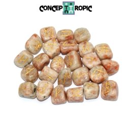 Rune din Piatra Soarelui - Set 25 Piese - 19-21 x 15-19 mm