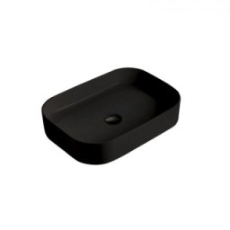 Lavoar dreptunghiular Fluminia Capri 55 cm,negru mat