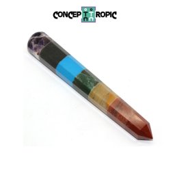 Instrument Reflexo-Masaj 7 Chakre Bagheta - 14x2 cm - 1 Buc