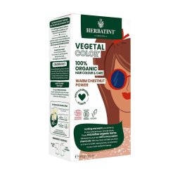 Vopsea de par Vegetal Color Warm Chestnut Power RT03 100g Herbatint