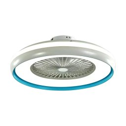 Ventilator Tavan cu Iluminare Control RF 3 in 1, 45W Motor Blue Ring