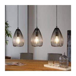 Eglo 49142 - Lustră pe cablu CLEVEDON 3xE27/60W/230V