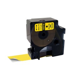 Etichete compatibile DYMO LabelManager 24 mm negru pe galben pentru inventar, depozitare si identificare vizibila S0720980