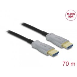 Cablu optic activ HDMI 4K60Hz HDR T-T 70m, Delock 84136