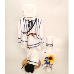 Set Traditional Botez Baiat - Costumas + Lumanare Adan