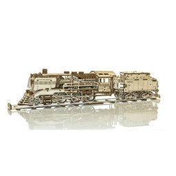 Puzzle mecanic 3D - Tren Expres cu vagon si sine