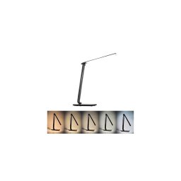 Lampă LED de masă dimabilă cu conector USB LED/12W/230V neagră Brilagi