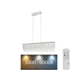 Lustră LED de cristal dimabilă pe cablu Globo 68405-24H LED/24W/230V + telecomandă