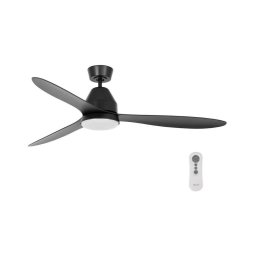 Ventilator de tavan Lucci Air 213044 WHITEHAVEN 1xGX53/18W/230V negru + telecomandă