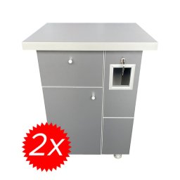 Pachet 2x Cabinet Aparat Cafea VM8 Antracit