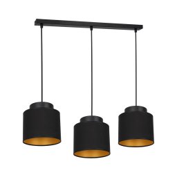 Lustră pe cablu FRODI 3xE27/60W/230V neagră