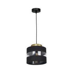 Lustră pe cablu HAVARD 1xE27/60W/230V neagră/alămie