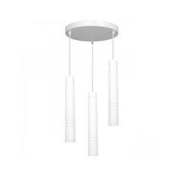 Lustră pe cablu IMPLODE 3xGU10/8W/230V albă rotundă