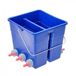 Găleată de alăptare pentru miei și iezi cu 6 tetine, 50 mm, 10 l