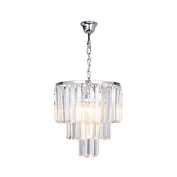 Lustră de cristal pe cablu AMEDEO 4xE14/40W/230V Zuma Line 17106/3+1-CHR
