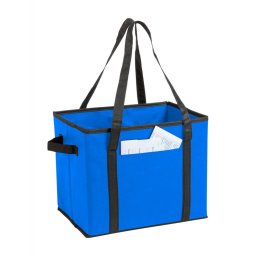 Geanta organizator, pliabila, pentru portbagaj, 340×280×250 mm, Everestus, 20FEB13451, Material netesut, Albastru