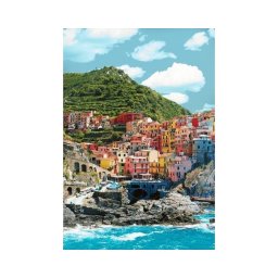 Set goblen cu diamante, fara sasiu, Oras de Vacanta, 70x48cm