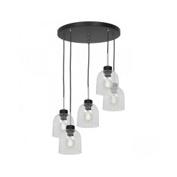 Lustră pe cablu BOGOTA 5xE27/60W/230V transparentă