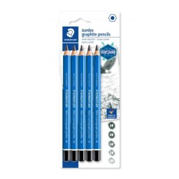 Set 6 creioane grafit Staedtler Lumograph Jumbo