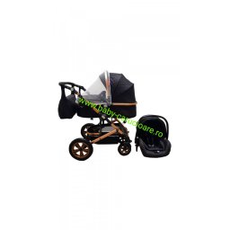 Carucior-nou-născut-3-in-1-Baby-C- geantă-multifuncționala-plasă-pentru-insecte-S-530-Negru-Design-1