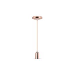 Lustră pe cablu 1xE27/60W/230V roz-auriu