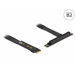Adaptor M.2 Key M la PCIe x16 NVMe unghi 20cm, Delock 64134