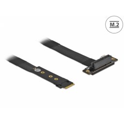 Adaptor M.2 Key M la PCIe x4 NVMe unghi 20cm, Delock 64132