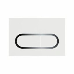 Clapeta actionare WC Ravak Chrome 25x17 cm, alb -X01455