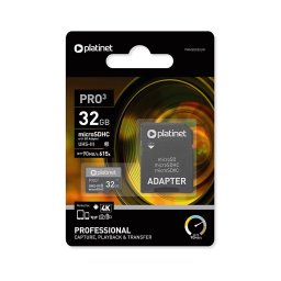 MicroSDHC 32GB U3 Pro 90MB/s + adaptor SD