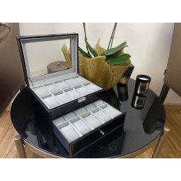 Cutie 20 ceasuri Premium BLACK CROCO LEATHER