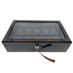 Cutie 10 ceasuri Luxury Brown Wood
