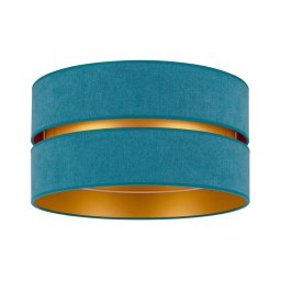 Plafonieră Duolla DUO 1xE27/40W/230V d. 40 cm turcoaz/auriu