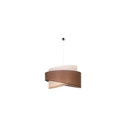 Lustră pe cablu Duolla BROOKLYN 1xE27/40W/230V d. 50 cm maro/bej/alb