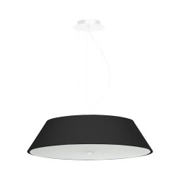 Lustră pe cablu VEGA 5xE27/60W/230V d. 60 cm neagră Sollux SL.0766