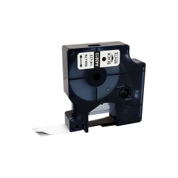 Etichete compatibile DYMO LabelManager 6 mm negru pe alb pentru organizare generala, CD, DVD si arhivare S0720780