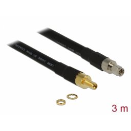 Cablu antena SMA plug la SMA jack CFD400 LLC400 3m low loss, Delock 13007