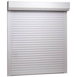 Rulou exterior aluminiu alb cu acționare manuală pentru ferestre