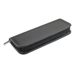 Set roller si pix in husa din poliuretan, Everestus, 20IAN1934, Negru, Metal