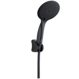 Set de dus negru cu para de mana, furtun si suport para, 3 functii , Laveo NLF 70AD