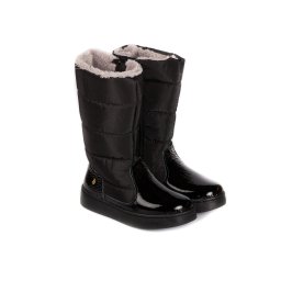 Cizme Fete Bibi Urban Shine Black cu Blanita