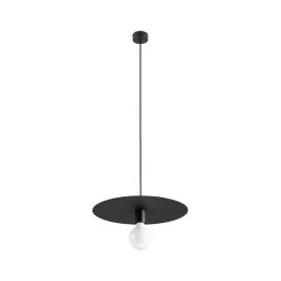 Lustră pe cablu FLAVIO 1xE27/60W/230V neagră Sollux SL.0853